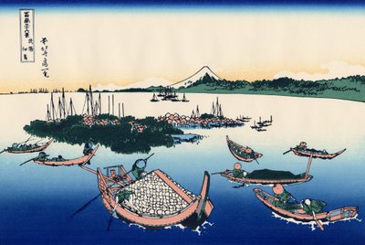 Tsukada Island in the Musashi Province by Katsushika Hokusai